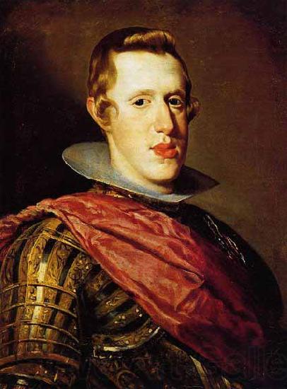 Diego Velazquez Portrait of Philip IV in Armour Norge oil painting art